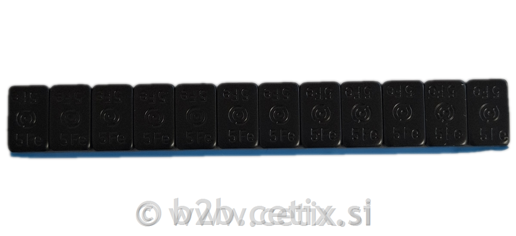 Lepljive uteži za osebna vozila – Clean Performance, črne, 60 g