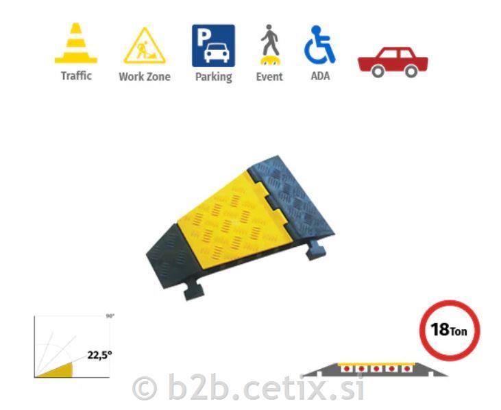 Platforma za prehod kablov / 5 - ukrivljen desno